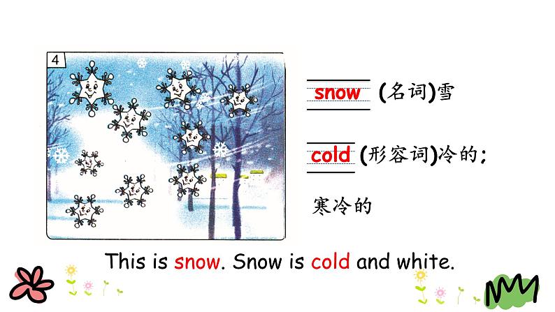 冀教版（三起）四下英语 U2L10 Rain snd Sun 课件03