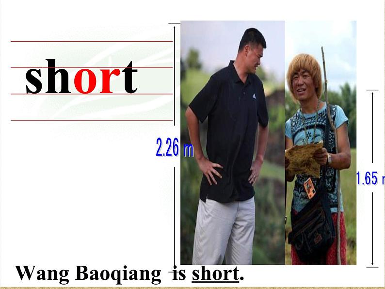 冀教版（三起）四下英语 U3L14 Are You Short or Tall？ 课件05