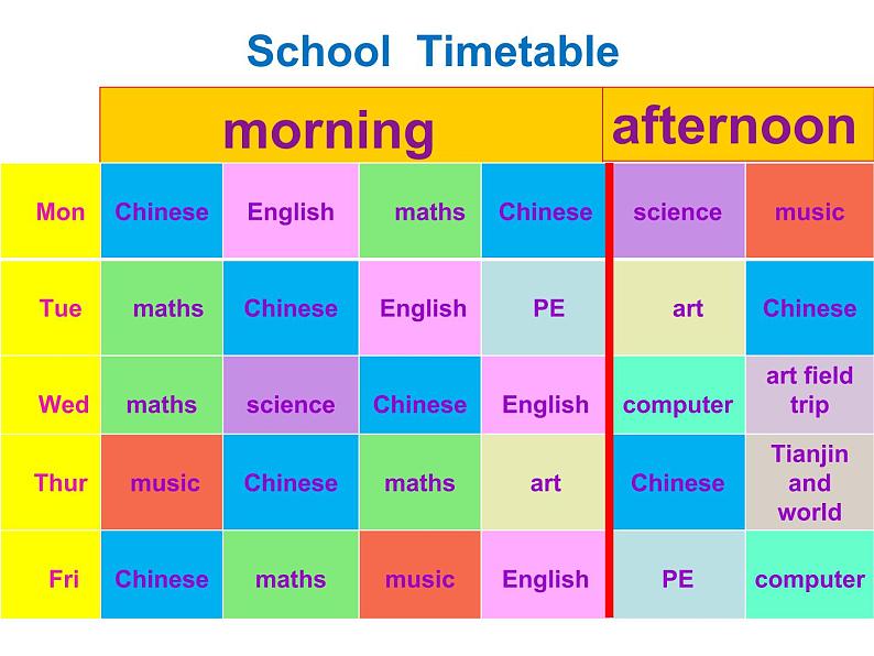 人教精通版小学英语四下 Unit3 What subject do you like best？(Lesson18) 课件第3页