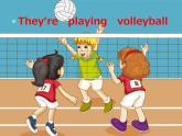 人教精通版小學英語五下 Unit6 We are watching the games.(Lesson36) 課件