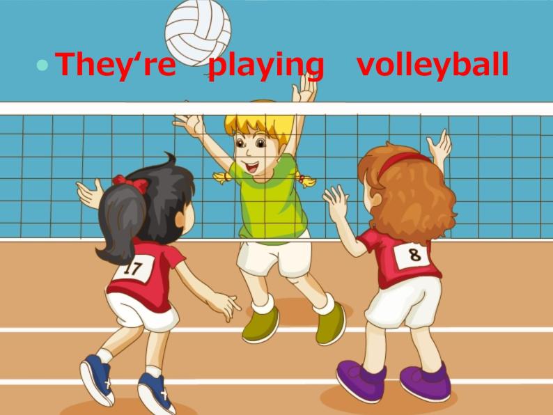 人教精通版小学英语五下 Unit6 We are watching the games.(Lesson36) 课件04