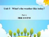 陕旅版五年级下册Unit 5 What's the Weather like Today?集体备课课件ppt