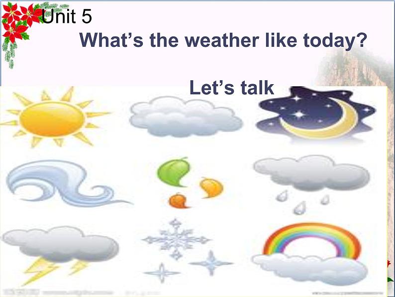 陕旅版小学英语五下 Unit5 What 's the Weather like Today？ partB 课件第1页