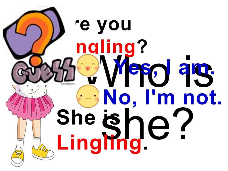 湘少版小学英语三下 Unit2 Are you Lingling？ 课件第3页