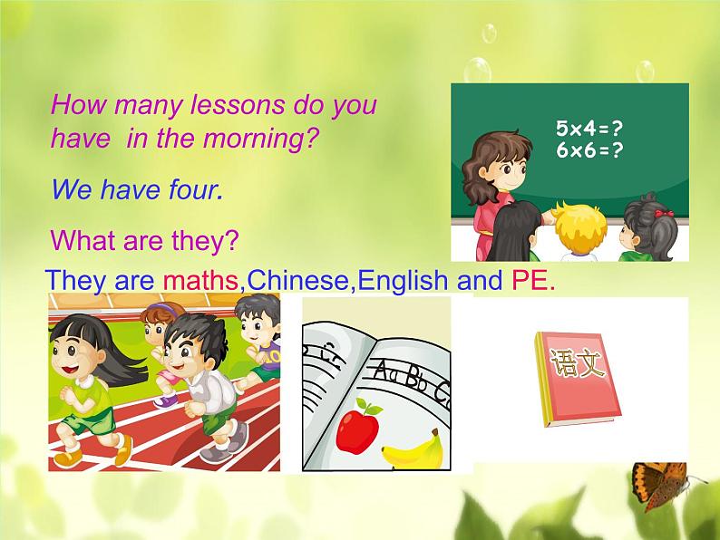 人教精通版小学英语四下 Unit3 What subject do you like best？(Lesson14) 课件04