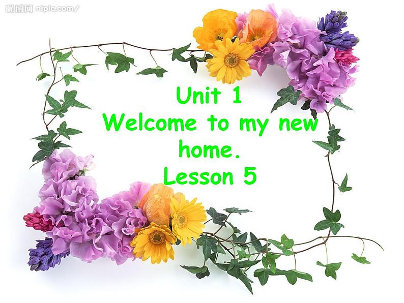 人教精通版小学英语四下 Unit1 Welcome to my new home(Lesson5) 课件第1页