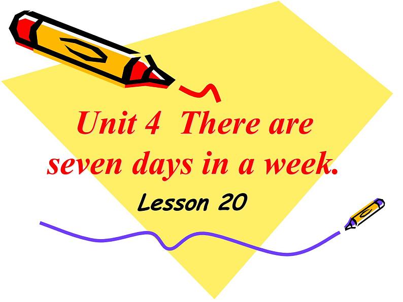 人教精通版小学英语四下 Unit4 There are seven days in a week.(Lesson20) 课件05