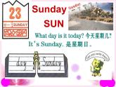 人教精通版小學英語四下 Unit4 There are seven days in a week.(Lesson21) 課件