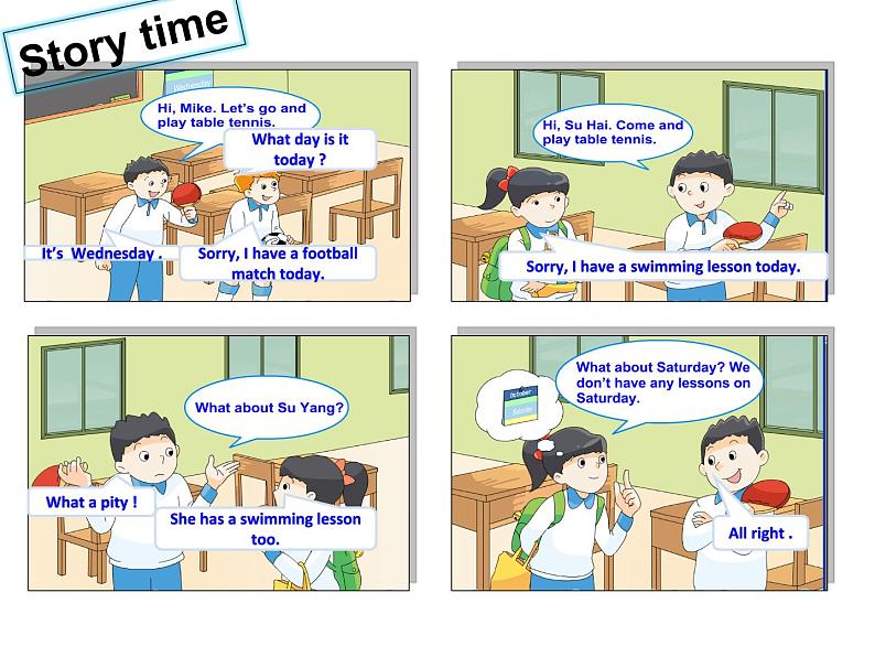 译林版小学英语四下 Unit2 After school(第2课时) 课件04