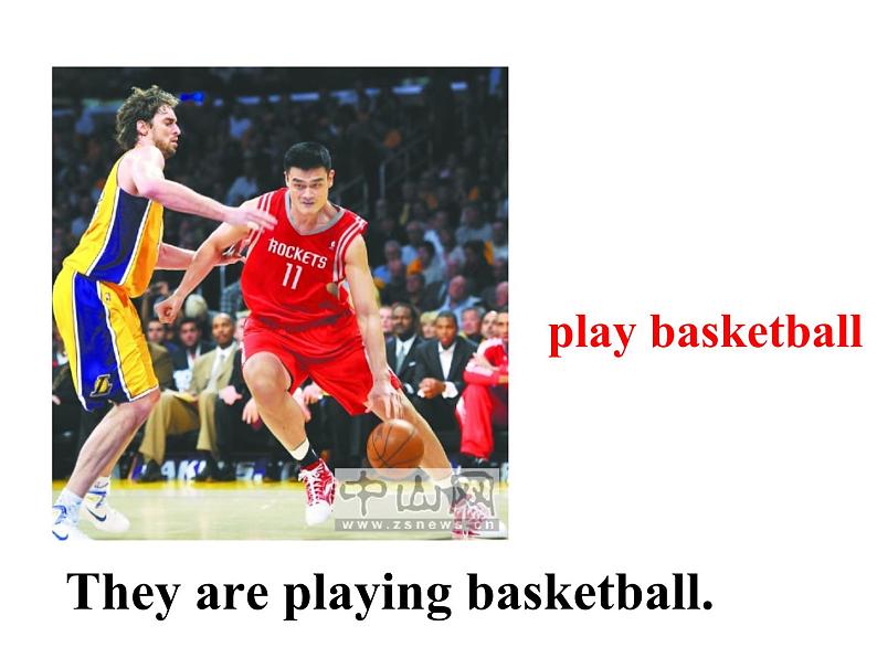 人教精通版小学英语五下 Unit6 We are watching the games.(Lesson32) 课件06