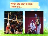 人教精通版小学英语五下 Unit6 We are watching the games.(Lesson35) 课件