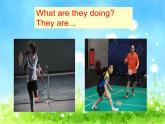 人教精通版小学英语五下 Unit6 We are watching the games.(Lesson35) 课件