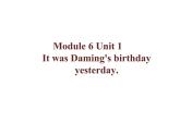 六年级英语下册课件-Module 6 Unit 1 It was Daming's birthday yesterday13-外研版(三起)