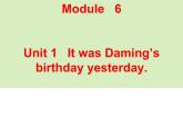 六年级英语下册课件-Module 6 Unit 1 It was Daming's birthday yesterday65-外研版(三起)
