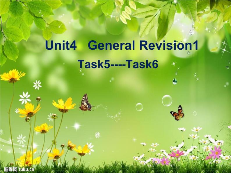 人教精通版小学英语六下 Unit4 General Revision1 Task5-6 课件01