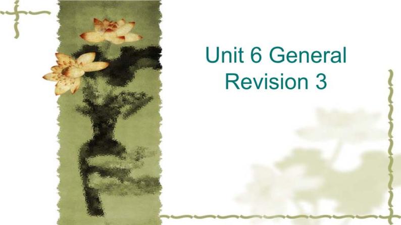 人教精通版小学英语六下 Unit6 General Revision3 Task1-2 课件01