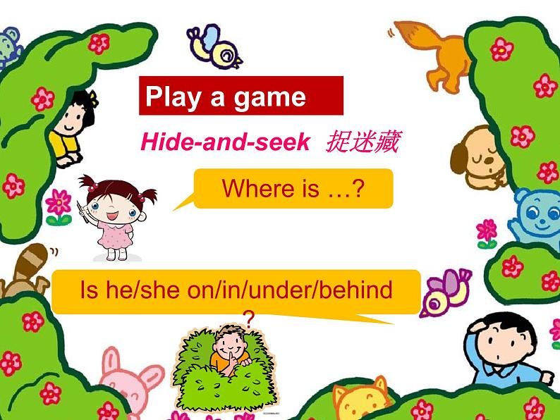 译林版小学英语三下 Unit4 Where 's the bird？(第3课时) 课件第2页