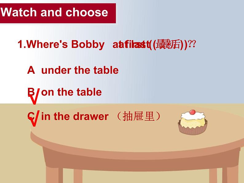 译林版小学英语三下 Unit4 Where 's the bird？(第3课时) 课件第6页