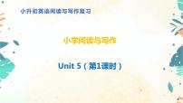 小升初英语阅读与写作 Unit5 （课件） （通用版）