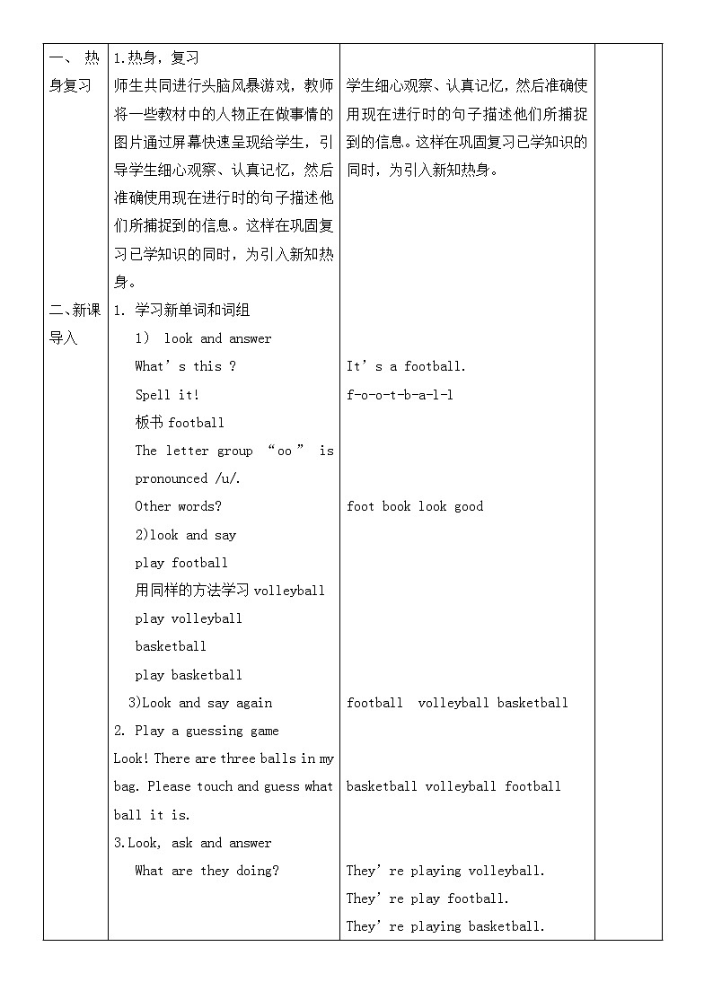 五年级下册英语教案－Unit 6 We are watching the games Lesson 31 ｜人教精通版02
