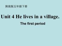 陕旅版Unit 4 He Lives in a Village教课内容课件ppt