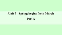 小学英语陕旅版五年级下册Unit 3 Spring Begins from March课文内容ppt课件