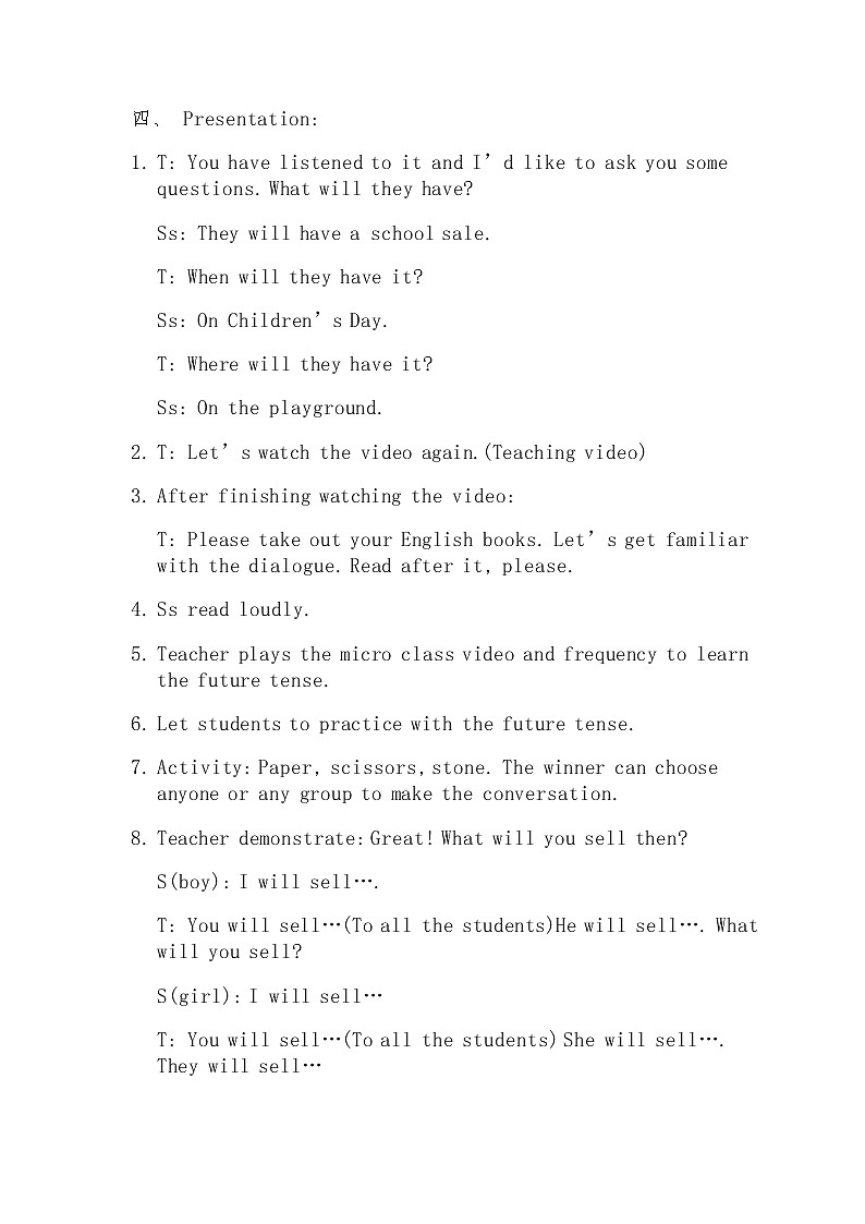 陕旅版小学英语六下 Unit6 A School Sale partB 教案02