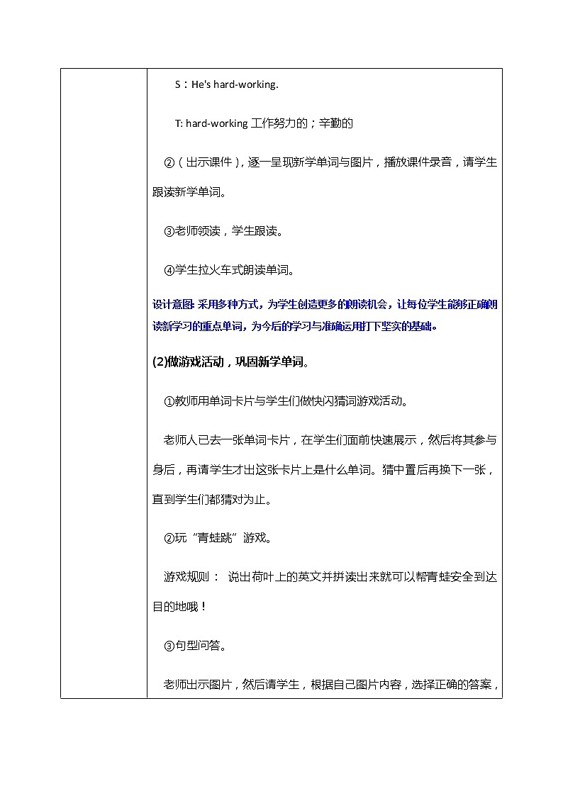 Unit1 What's he like Part B Let‘s learn 课件+教案03
