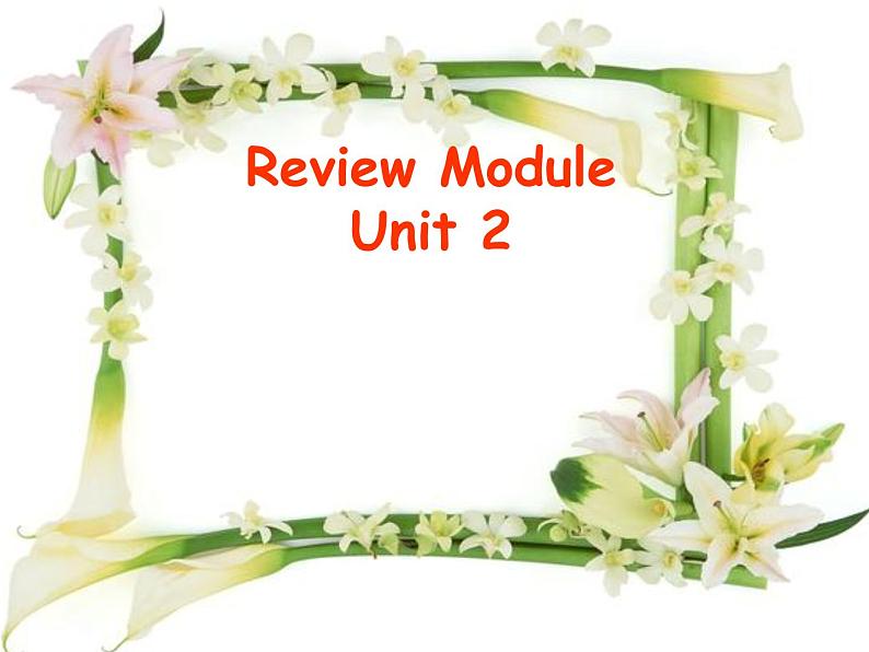 外研版（三起）小学英语四下 Review Module Unit2 课件第1页