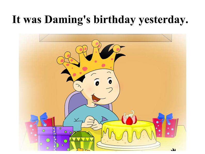 六年级英语下册课件-Module 6 Unit 1 It was Daming 's birthday yesterday-外研版(三起)第5页