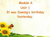 六年级英语下册课件-Module 6 Unit 1 It was Daming's birthday yesterday-外研版(三起)