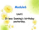 六年级英语下册课件-Module 6 Unit 1 It was Daming's birthday yesterday-外研版(三起)