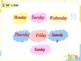 unit2《my week》第二课时PA let‘s learn~let‘s play课件+教案+素材+音频