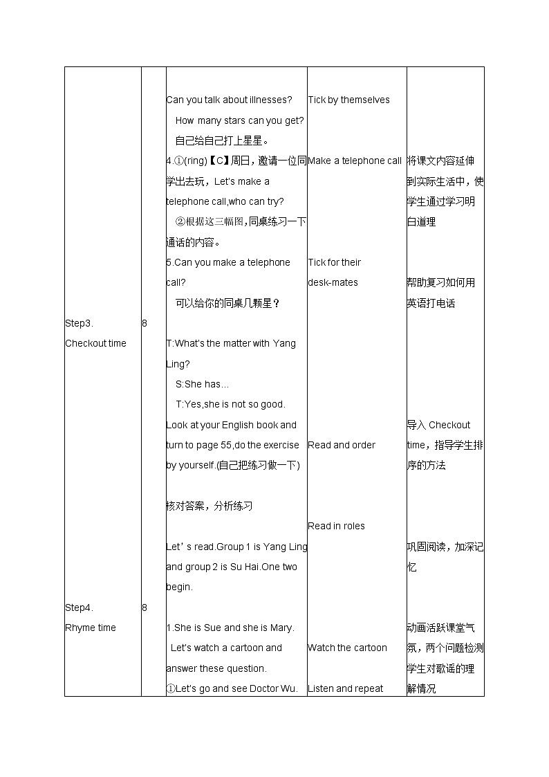 Unit8 How are you Sound time 教案02