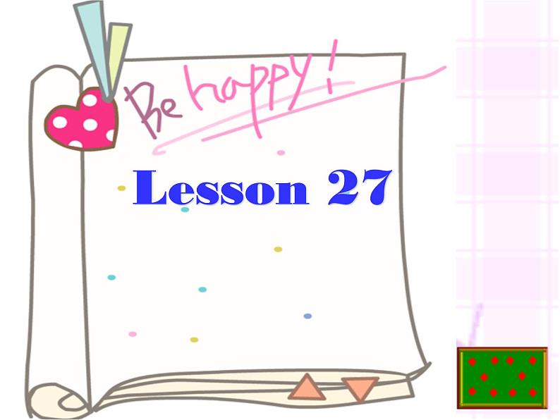 人教精通版小学英语三下 Unit5 It's a parrot.(Lesson27) 课件01