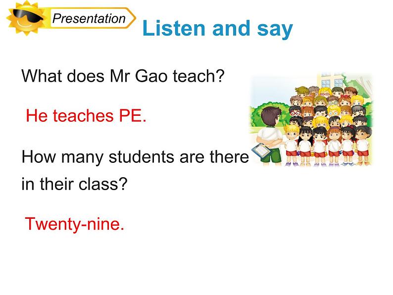 人教精通版小学英语四下 Unit2 There are forty students in our class.(Lesson7) 课件06