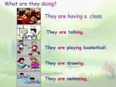 人教精通版小學(xué)英語五下 Unit6 We are watching the games.(Lesson31) 課件