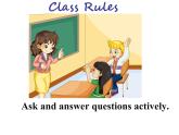 人教精通版小學(xué)英語五下 Unit3 We should obey the rules.(Lesson16) 課件