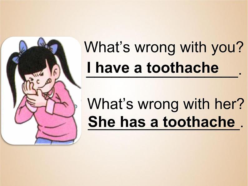 人教精通版小学英语五下 Unit4 What's wrong with you？(Lesson22) 课件04