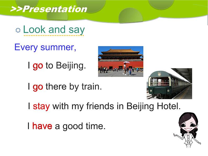 人教精通版小学英语六下 Unit1 I went to Sanya for my holidays.(Lesson6) 课件第3页