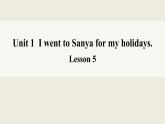 人教精通版小学英语六下 Unit1 I went to Sanya for my holidays.(Lesson5) 课件