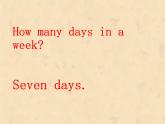 北师大版五下英语 Unit7 Days of the week Lesson1 课件
