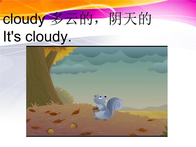 北师大版五下英语 Unit11 Weather Lesson1 课件05