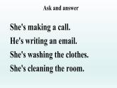 人教精通版小學(xué)英語五下 Unit5 I'm cleaning my room.(Lesson30) 課件