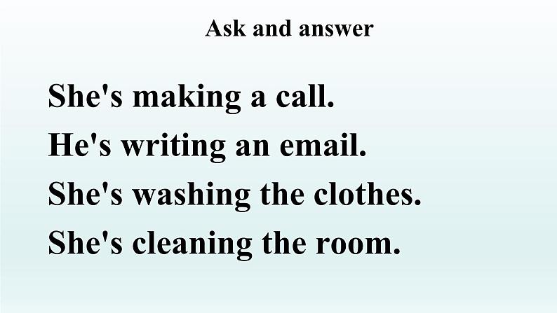 人教精通版小学英语五下 Unit5 I'm cleaning my room.(Lesson30) 课件05