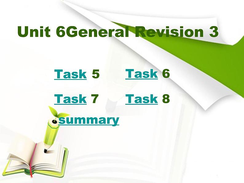 人教精通版小学英语六下 Unit6 General Revision3 Task5-6 课件第2页