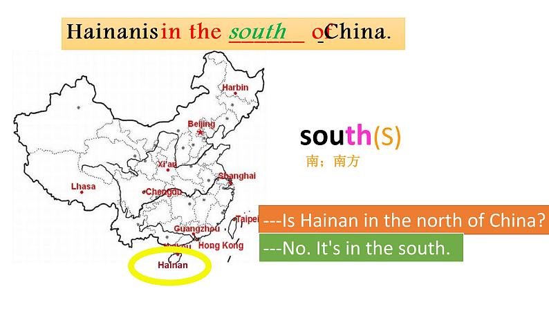 陕旅版小学英语六下 Unit7 Shanghai Is in the Southeast of China partA 课件第8页