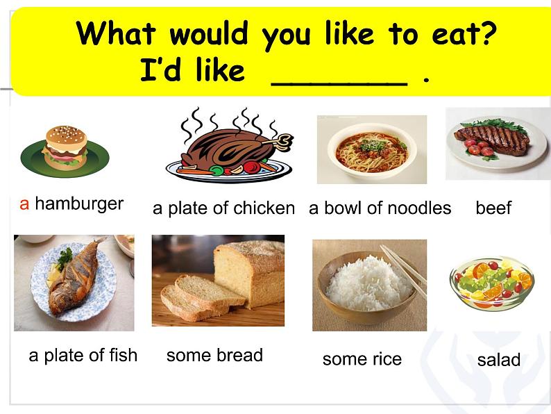 陕旅版小学英语六下 Unit2 What Would You Like？ partB 课件06