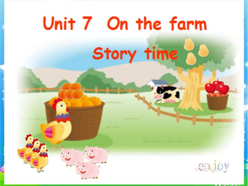 译林版小学英语三下 Unit7 On the farm(第1课时) 课件01