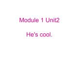 外研版（三起）小学英语四下 M1 U2 He's cool. 课件